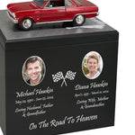 Race Track Companion Cremation Urn & 1964 Chevy Nova SS Décor - With Photos
