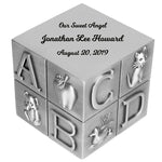 Nursery Block Pewter Urn