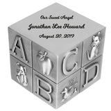 Nursery Block Pewter Urn