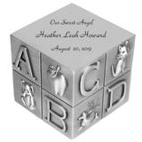Nursery Block Pewter Urn
