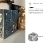 Nursery Block Pewter Urn