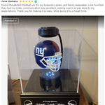 Football Adult or Medium Cremation Urn & New York Giants Hover Helmet Décor - Free Engraving