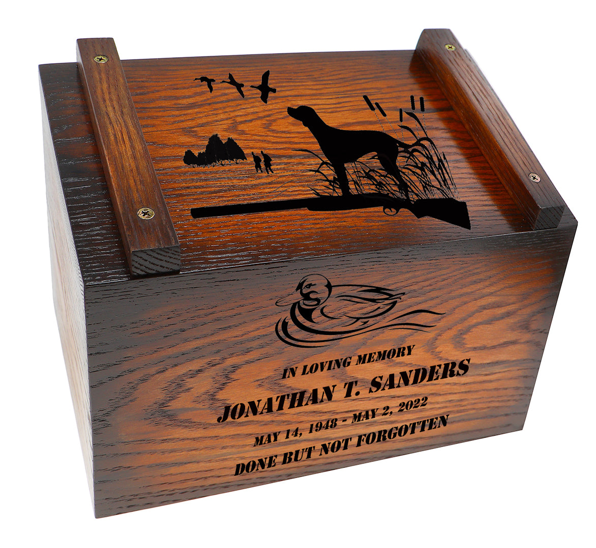 Duck Hunter Ammo Box Cremation Urn - Made in USA