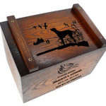 Rodeo Deer & Duck Hunter Ammo Box Cremation Urn - Made in USA
