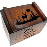 Rodeo Deer & Duck Hunter Ammo Box Cremation Urn - Made in USA