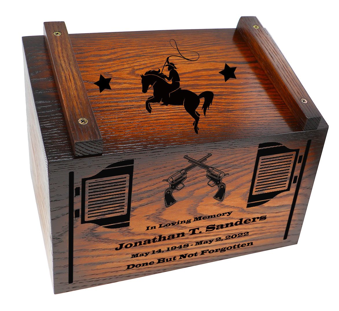 Rodeo Deer & Duck Hunter Ammo Box Cremation Urn - Made in USA