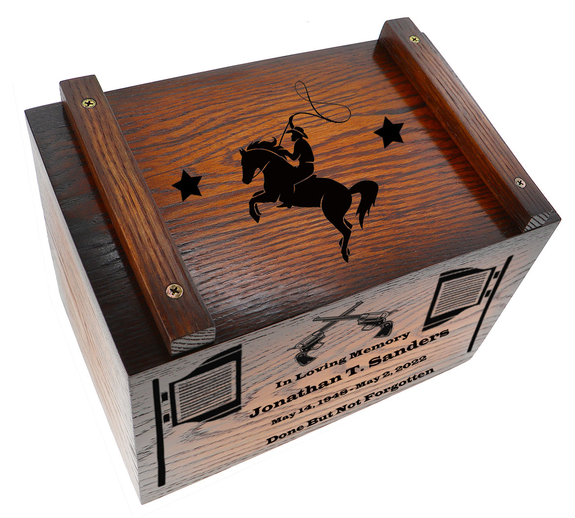 Rodeo Deer & Duck Hunter Ammo Box Cremation Urn - Made in USA