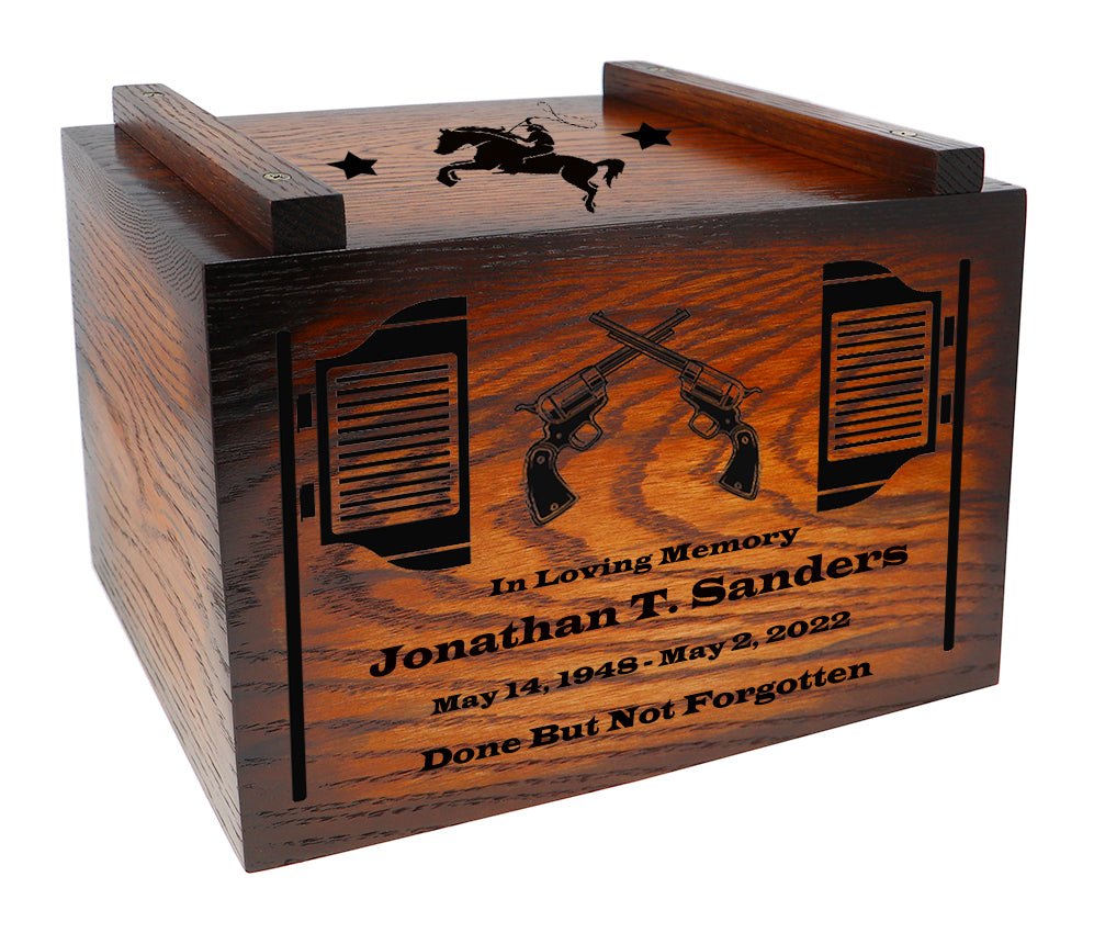 Rodeo Deer & Duck Hunter Ammo Box Cremation Urn - Made in USA