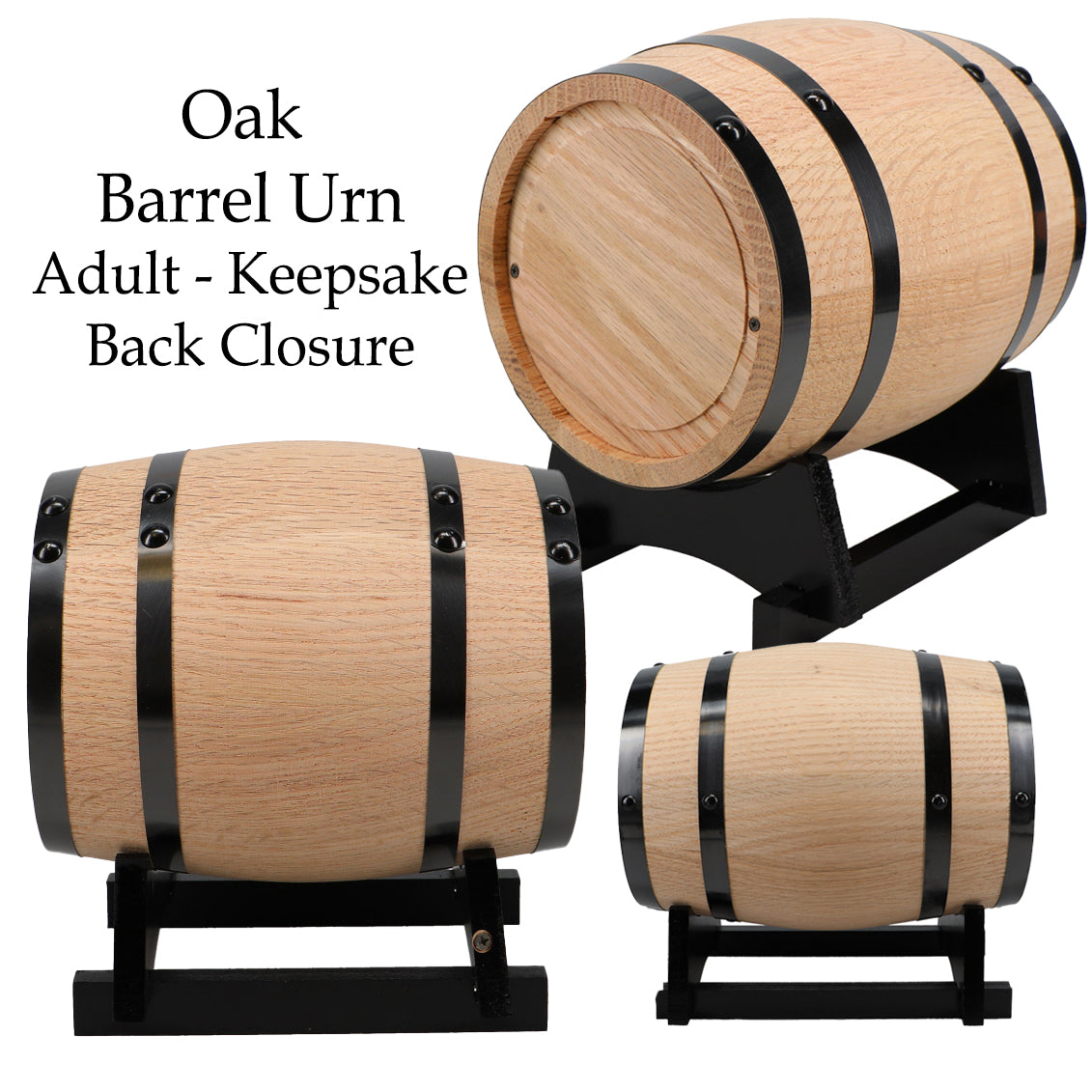 Sunny Vineyard Adult or Keepsake Oak Barrel Urn