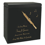 Oboe Wood Adult Cremation Urn - Miniature Oboe - Photo Option