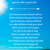 Silent Tear Poem Urn