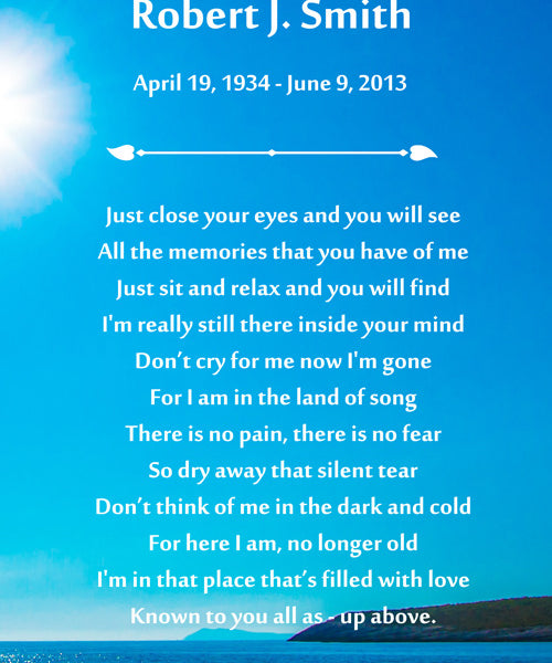 Silent Tear Poem Urn