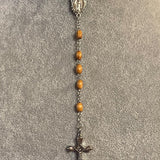 Olivewood Rosary Necklace Urn