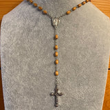 Olivewood Rosary Necklace Urn