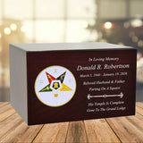 Masonic & OES Emblem Wood Cremation Urns - Free Laser Engraving