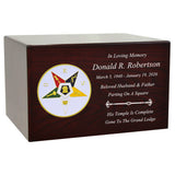 Masonic & OES Emblem Wood Cremation Urns - Free Laser Engraving