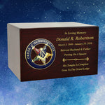 Masonic & OES Emblem Wood Cremation Urns - Free Laser Engraving