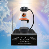 Baseball Cremation Urn & Baltimore Orioles Hover Helmet Décor