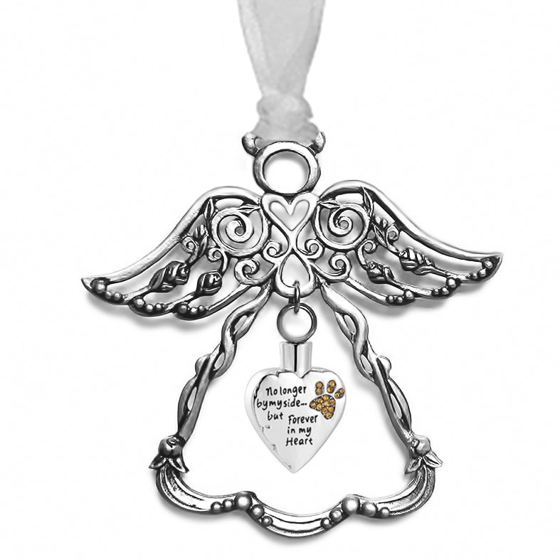Angel Pet Heart Ornament Urn