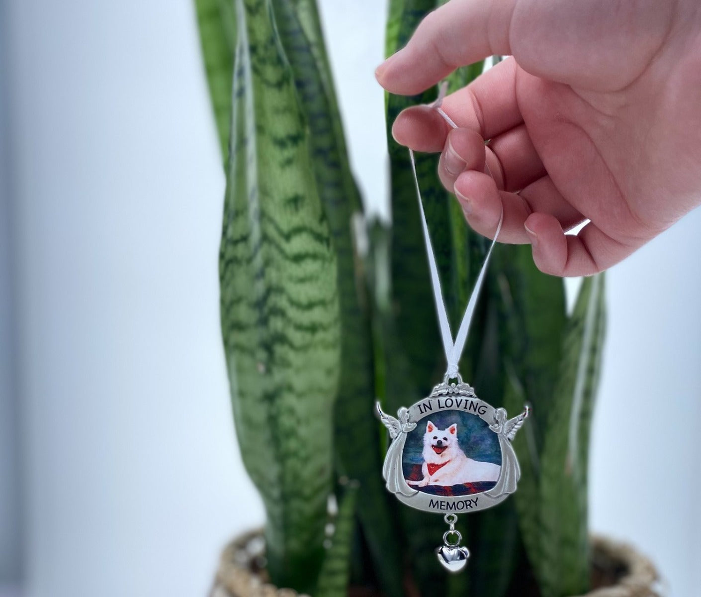 Angels ~ In Loving Memory Heart Ornament Urn 