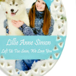 Personalized Ceramic Oval Ornament