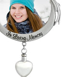 Christmas Tree "In Loving Memory" Photo Urn Ornament