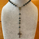 Our Father Crosses Rosary Necklace Urn
