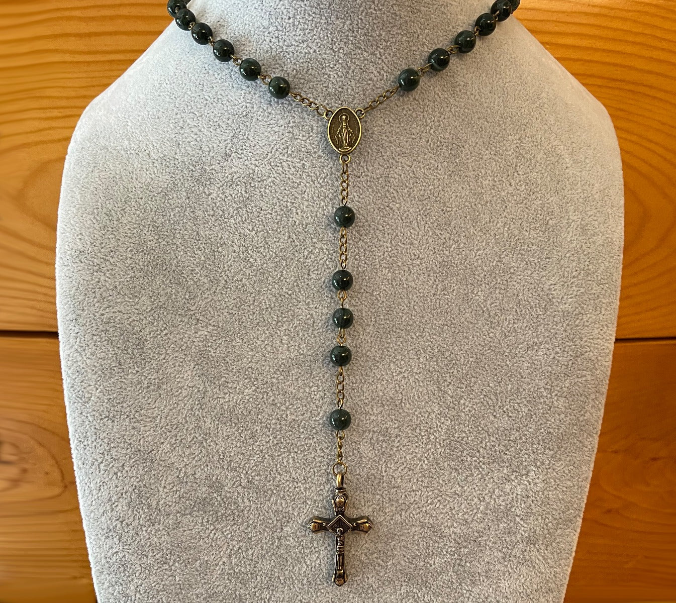 Our Father Crosses Rosary Necklace Urn