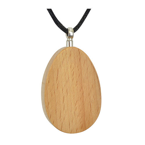 Oval Cherry Cremation Necklace Urn