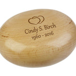 Oval Cherry Heart Keepsake Urn
