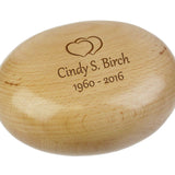 Oval Cherry Heart Keepsake Urn