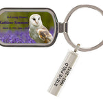 Owl in Bluebell Field Keychain Keepsake