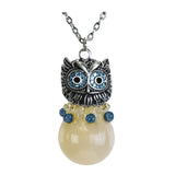 Owl Moon Cremation Jewelry Urn - Love Charm Option