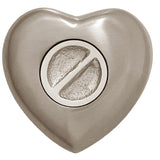 Flying Owl Pewter Heart Keepsake Urn - Stand Option