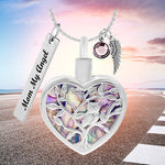 Owl Shimmering Tree Rainbow Jewelry Urn - Love Charms® Option