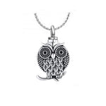 Owl of Love Cremation Jewelry Urn - Love Charms™ Option