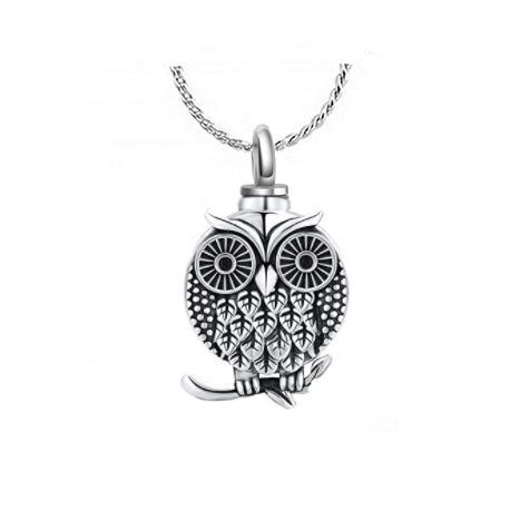 Owl of Love Cremation Jewelry Urn - Love Charms™ Option