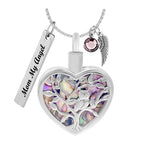 Owl Shimmering Tree Rainbow Jewelry Urn - Love Charms® Option