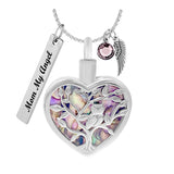 Owl Shimmering Tree Rainbow Jewelry Urn - Love Charms® Option