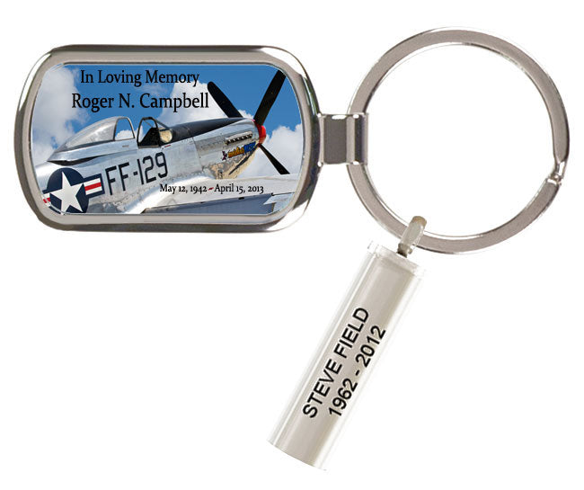 Customized P-51 Warbird Keychain Keesake