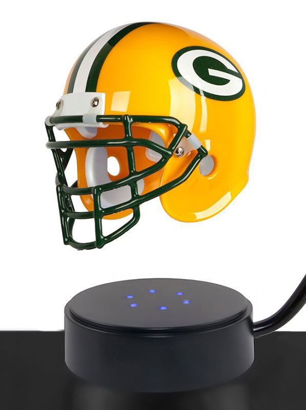 Football Adult or Medium Cremation Urn & Green Bay Packers Hover Helmet Décor - Free Engraving