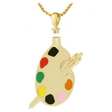 Painters Palette 10KT Gold Jewelry Urn - SHIPS NOW