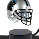 Football Cremation Urn & Carolina Panthers Hover Helmet Décor
