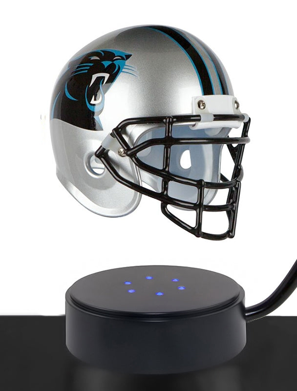Football Cremation Urn & Carolina Panthers Hover Helmet Décor