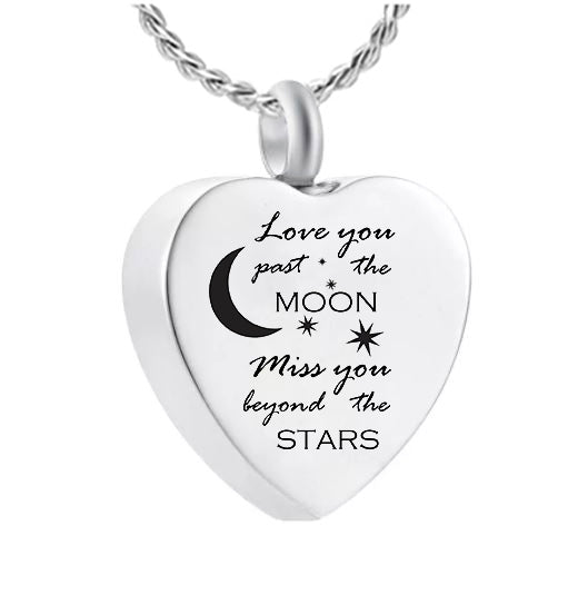Love You Past The Moon Ash Urn - Love Charms™ Option