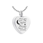 Love You Past The Moon Ash Urn - Love Charms™ Option