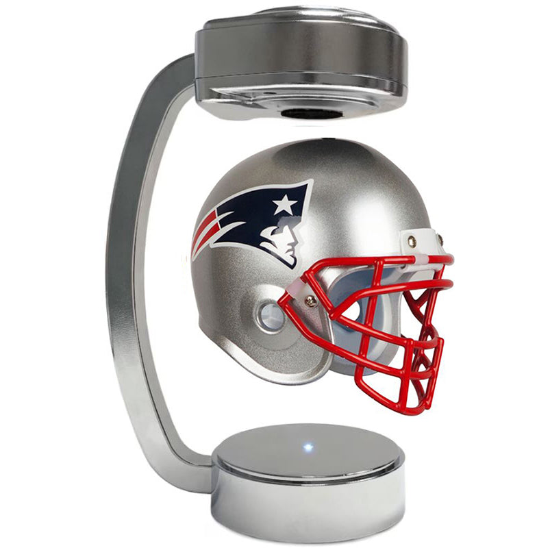 Football Adult or Medium Cremation Urn & New England Patriots Hover Helmet Décor - Free Engraving