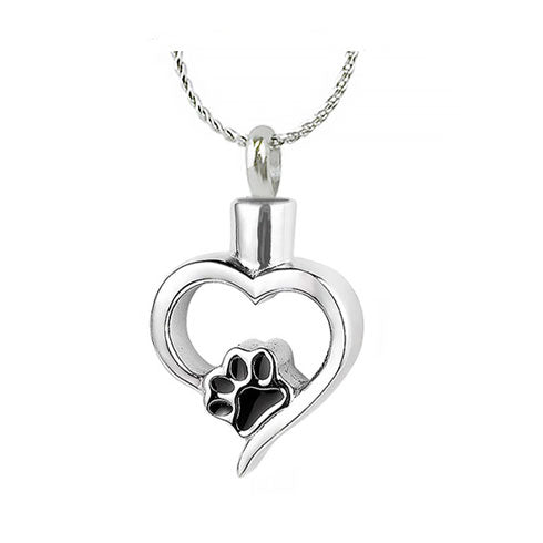 Paw Heart Jewelry Urn - Love Charms™ Option