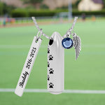 Paw Print Bullet Jewelry Urn - Love Charms® Option