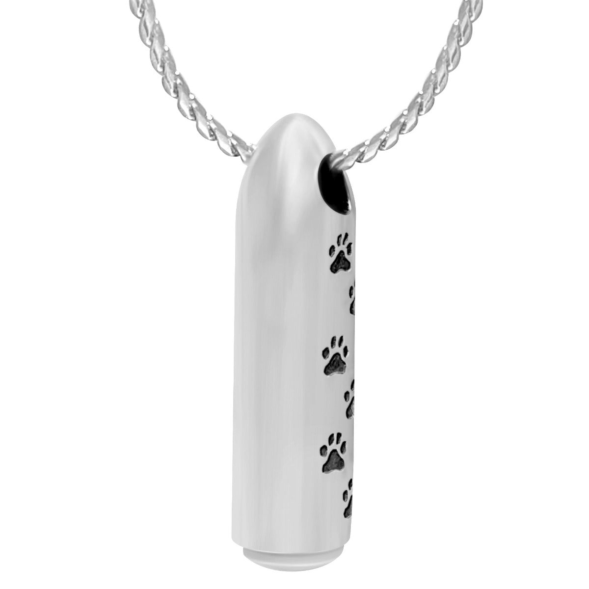 Paw Print Bullet Jewelry Urn - Love Charms® Option